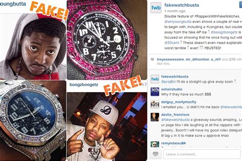 fake watch busta dead|Instagram account busts rappers wearing fake designer watches.